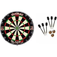 Winmau &amp- McDart Blade 5 - Diana de dardos (incluye dardos de acero)